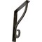 Ekena Millwork Ashford Single, Wrought Iron Bracket, (Single center brace), Antiqued Warm 1 1/2"W  x 7 1/2"D x 10"H BKTM01X07X10SASAWS - alternate 1